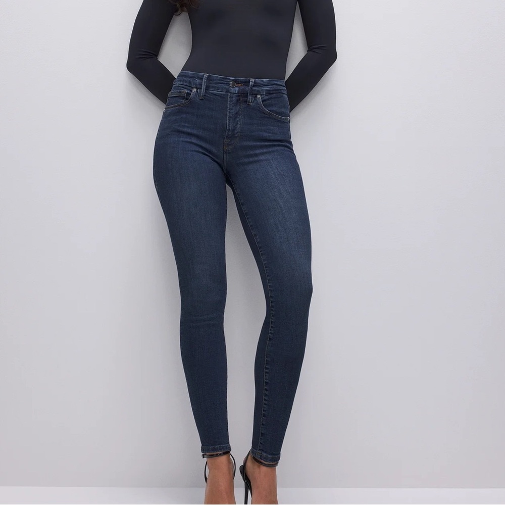 Good American Good Legs Skinny Jean SIZE 12/31 Stretch Dark Wash
